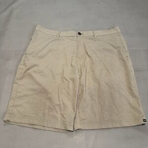 Quiksilver Men Amphibian Hybrid Board Short Khaki Tan Active Stretch-40-6199